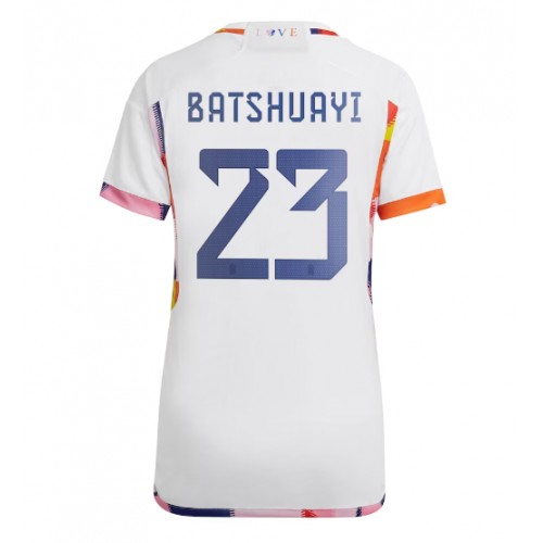 Belgia Michy Batshuayi #23 Vieraspaita Naiset MM-kisat 2022 Lyhythihainen